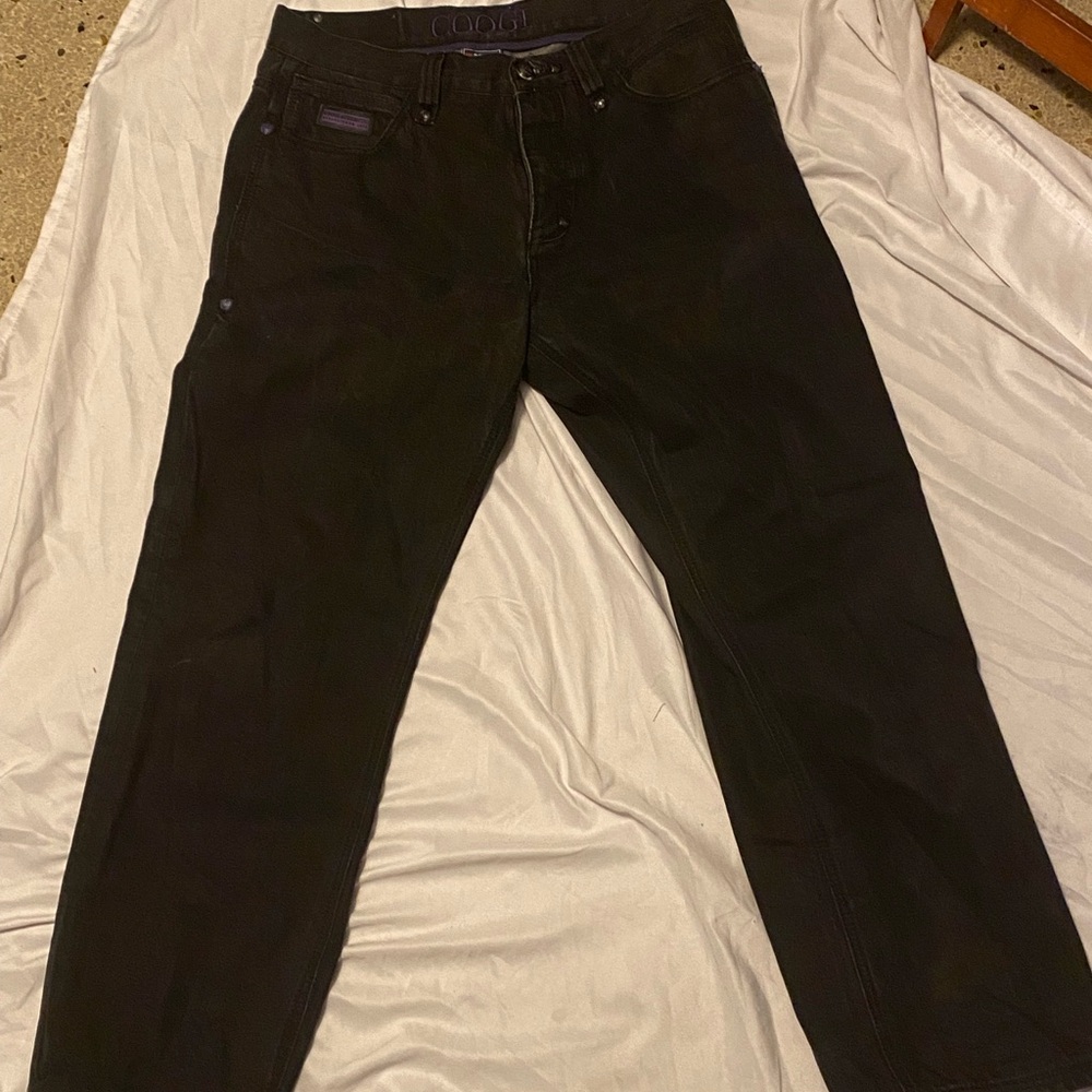 Coogi Jean Men 36X34 Dark Denim VTG Y2K Purple Crown JNCO Style Hip Hop
